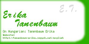 erika tanenbaum business card